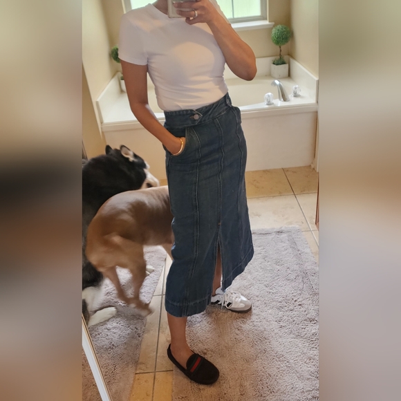 G. Label by GOOP GREER A-LINE MID-LENGTH SKIRT Size 24 - Picture 3 of 5